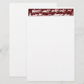 Papeterie de rouge de vacances de Père Noël de (Devant / Derrière)