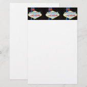 Papeterie de signe bienvenu de Las Vegas (Devant / Derrière)