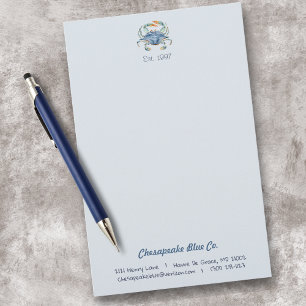 Papeterie de société personnalisée Maryland Blue C