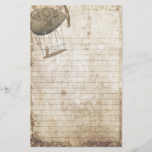 Papeterie de Steampunk - où les pensées effectuent (Devant)