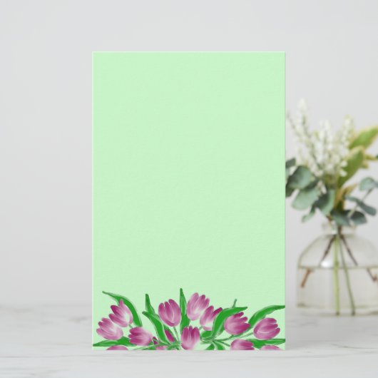 Papeterie de temps de tulipe (Debout devant)