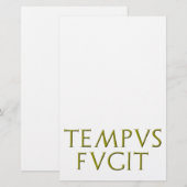 Papeterie de Tempus Fugit (Devant / Derrière)