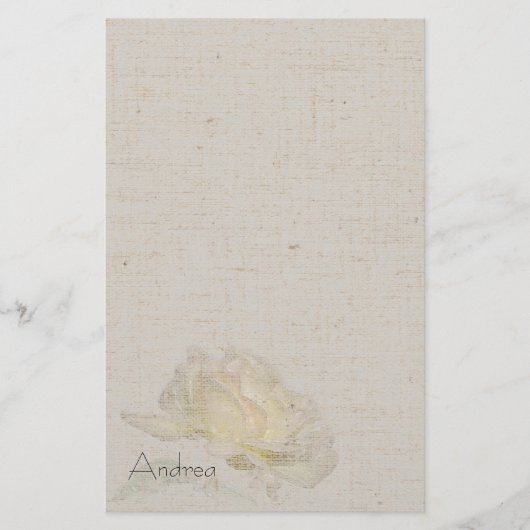 Papeterie de toile de regard de rose jaune (Devant)