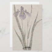 Papeterie de toile de regard d'iris de feuille (Devant / Derrière)