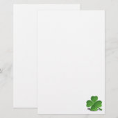 Papeterie de trèfle de shamrock du jour de St (Devant / Derrière)