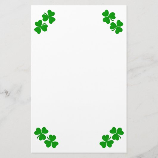 Papeterie de trèfle irlandais (Devant)