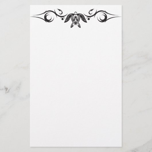 Papeterie de tribal de tortue de mer (Devant)