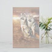 Papeterie de trio de loup (Debout devant)