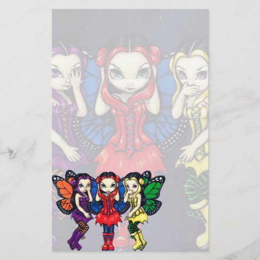 Papeterie de "trois féeries sages" (Devant)