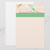 Papeterie de tulipes de pêche (Devant / Derrière)