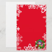 Papeterie de vacances de guirlande d'elfe de Noël (Devant / Derrière)