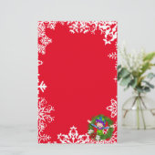 Papeterie de vacances de guirlande d'elfe de Noël (Debout devant)