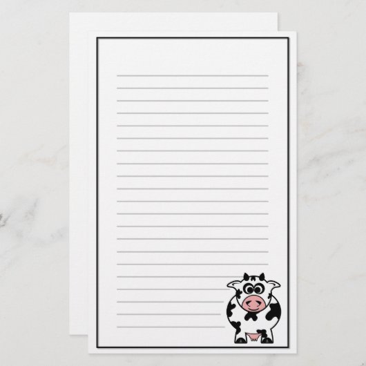 Papeterie de vache (Devant / Derrière)