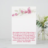 Papeterie de vers de bible de Corinthiens (Debout devant)