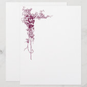 Papeterie de vigne de raisin (Devant / Derrière)