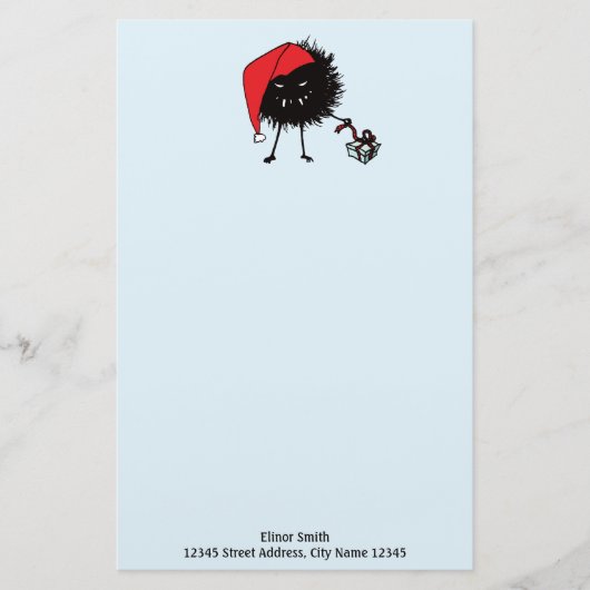 Papeterie Déballage de bogues de Noël mal présent (Devant)