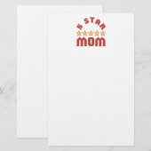Papeterie Décerné 5 étoiles à Maman (Devant / Derrière)
