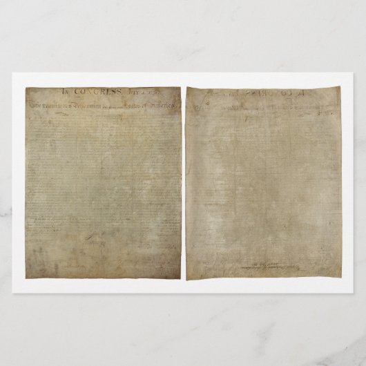 Papeterie Déclaration d'indépendance (Devant)