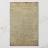 Papeterie Déclaration d'indépendance originale (Devant)
