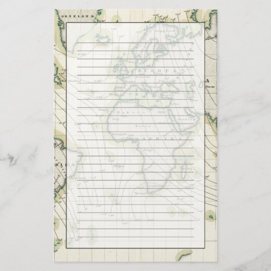 Papeterie Déclinaison magnétique du monde (Devant)