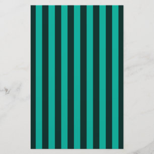 Papeterie Décor à bandes verticales turquoise