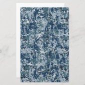 Papeterie Décor Camouflage numérique de la Marine (Devant / Derrière)