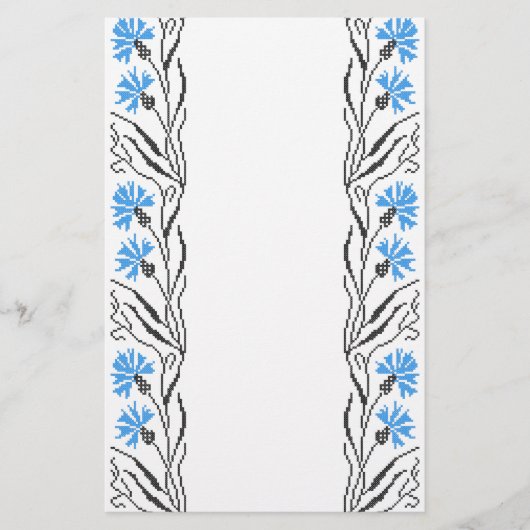 Papeterie Décor croix de Cornflower bleu (Devant)