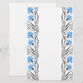 Papeterie Décor croix de Cornflower bleu (Devant / Derrière)