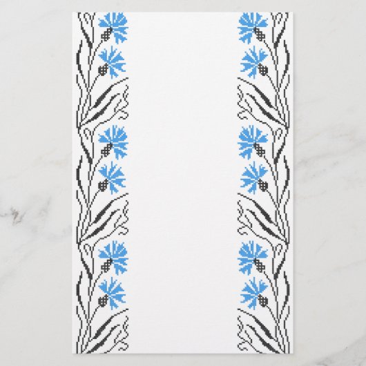 Papeterie Décor croix de Cornflower bleu (Devant)