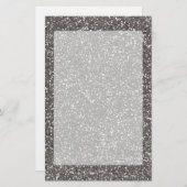 Papeterie Décor de texture au charbon de bois d'argent (Devant / Derrière)