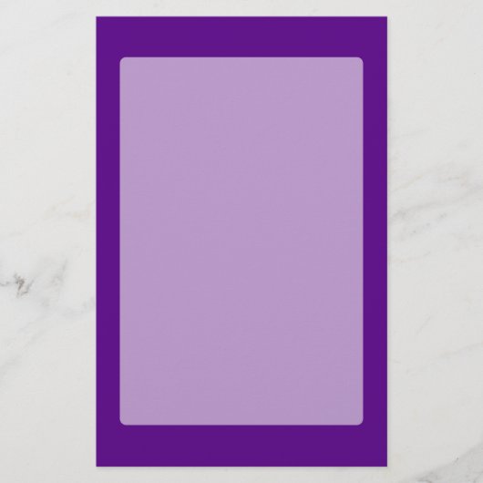 Papeterie Décor pourpre de couleur d'accent personnalisable (Devant)