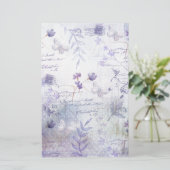 Papeterie Découpage des fleurs de lavande (Debout devant)