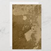 Papeterie d'écriture de regard affligée vieux par (Devant / Derrière)