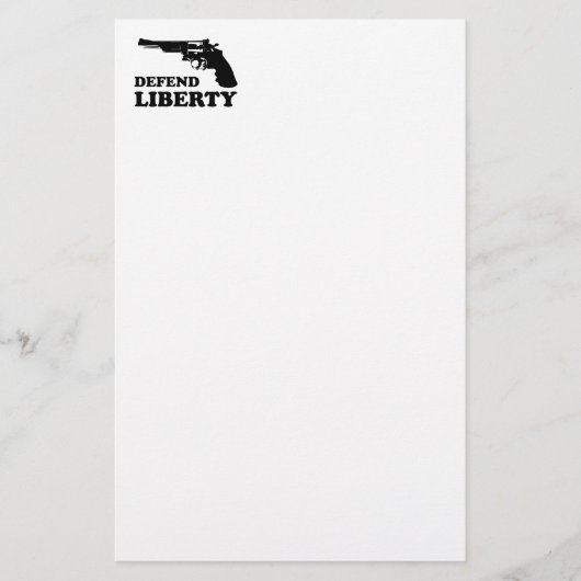 Papeterie Défendre la liberté (Devant)