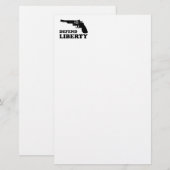 Papeterie Défendre la liberté (Devant / Derrière)