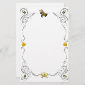 Papeterie Défiler l'abeille de miel (Devant / Derrière)