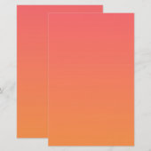 Papeterie Dégradé Orange (Devant / Derrière)