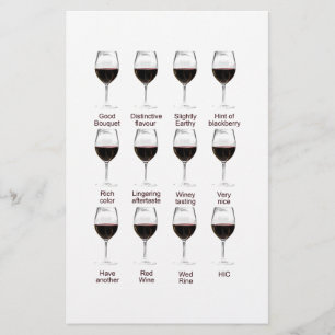 Papeterie Dégustation de vin
