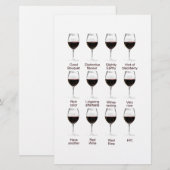 Papeterie Dégustation de vin (Devant / Derrière)