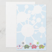 Papeterie d'éléphants de Lil (Devant / Derrière)