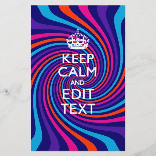 Papeterie Demandez à votre calme persistant de dire sur une (Devant)