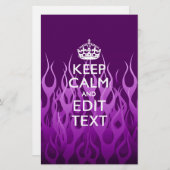 Papeterie Demandez à votre texte de garder le calme sur les  (Devant / Derrière)