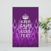 Papeterie Demandez à votre texte de garder le calme sur les  (Debout devant)