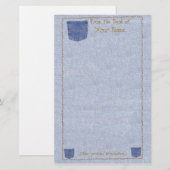 Papeterie Denim et poche fixe (Devant / Derrière)