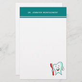 Papeterie Dental Care Happy Tooth (Devant / Derrière)