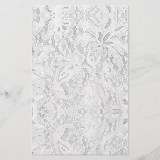 Papeterie Dentelle blanche tombante (Devant)