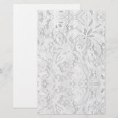 Papeterie Dentelle blanche tombante (Devant / Derrière)