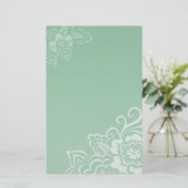 Papeterie Dentelle de menthe - Papier (Debout devant)