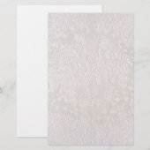 Papeterie Dentelle décorative rose sur fond blanc (Devant / Derrière)