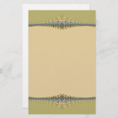 Papeterie Dentelle Délicate Numérique (Devant / Derrière)